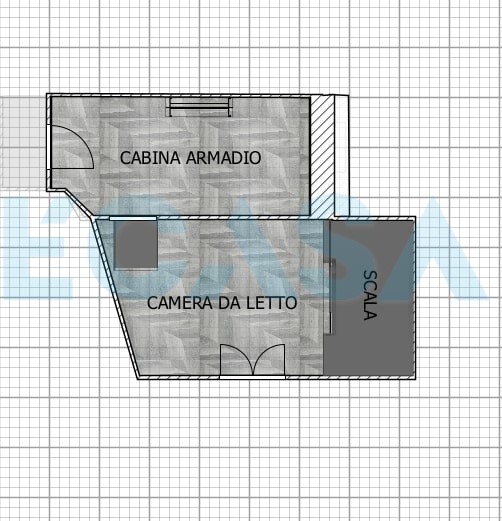 Planimetria 2D piano soppalcato