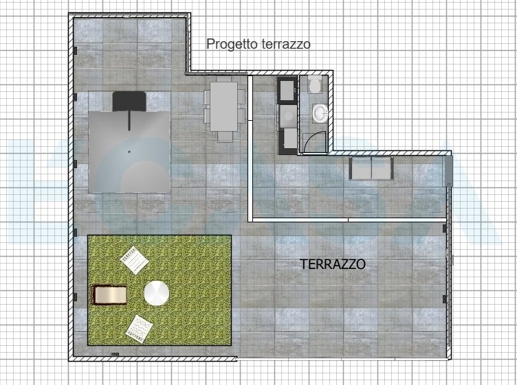 Planimetria 2D Progetto Terrazzo