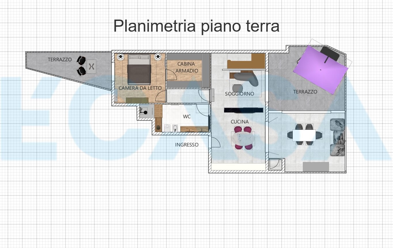 Planimetria 2D piano terra