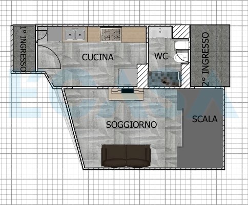 Planimetria 2D piano terra
