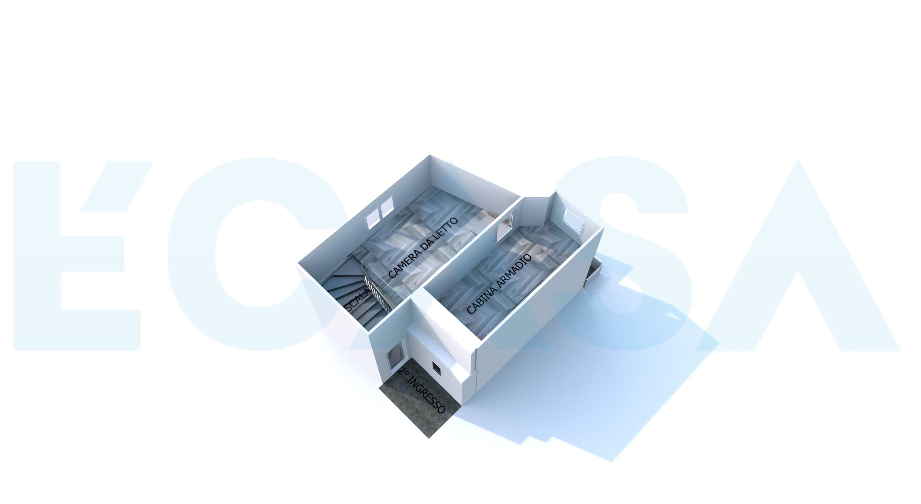 Planimetria 3D piano soppalcato