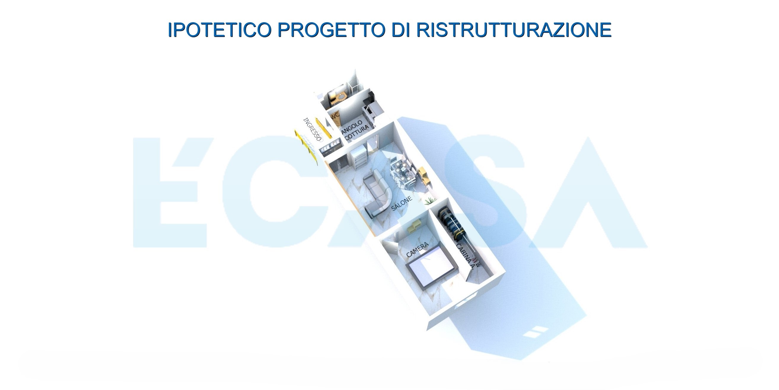 Planimetria 3D.1 progetto di ristrutturazione
