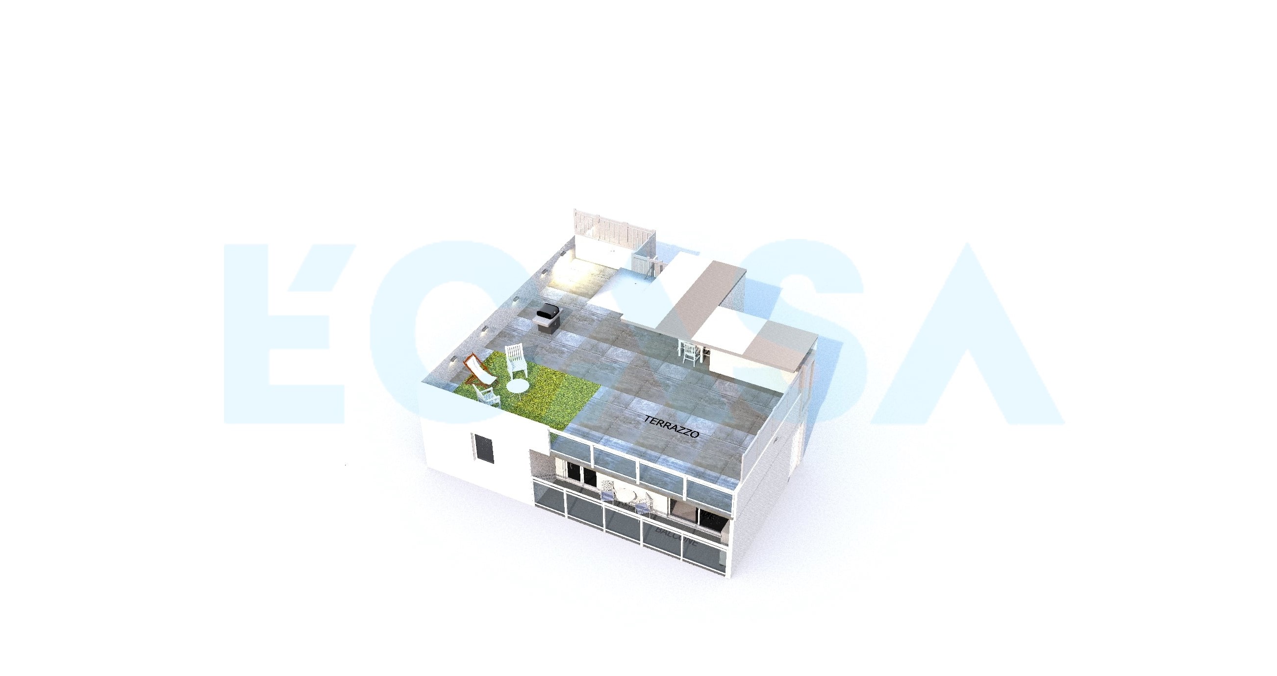 Planimetria 3D Terrazzo