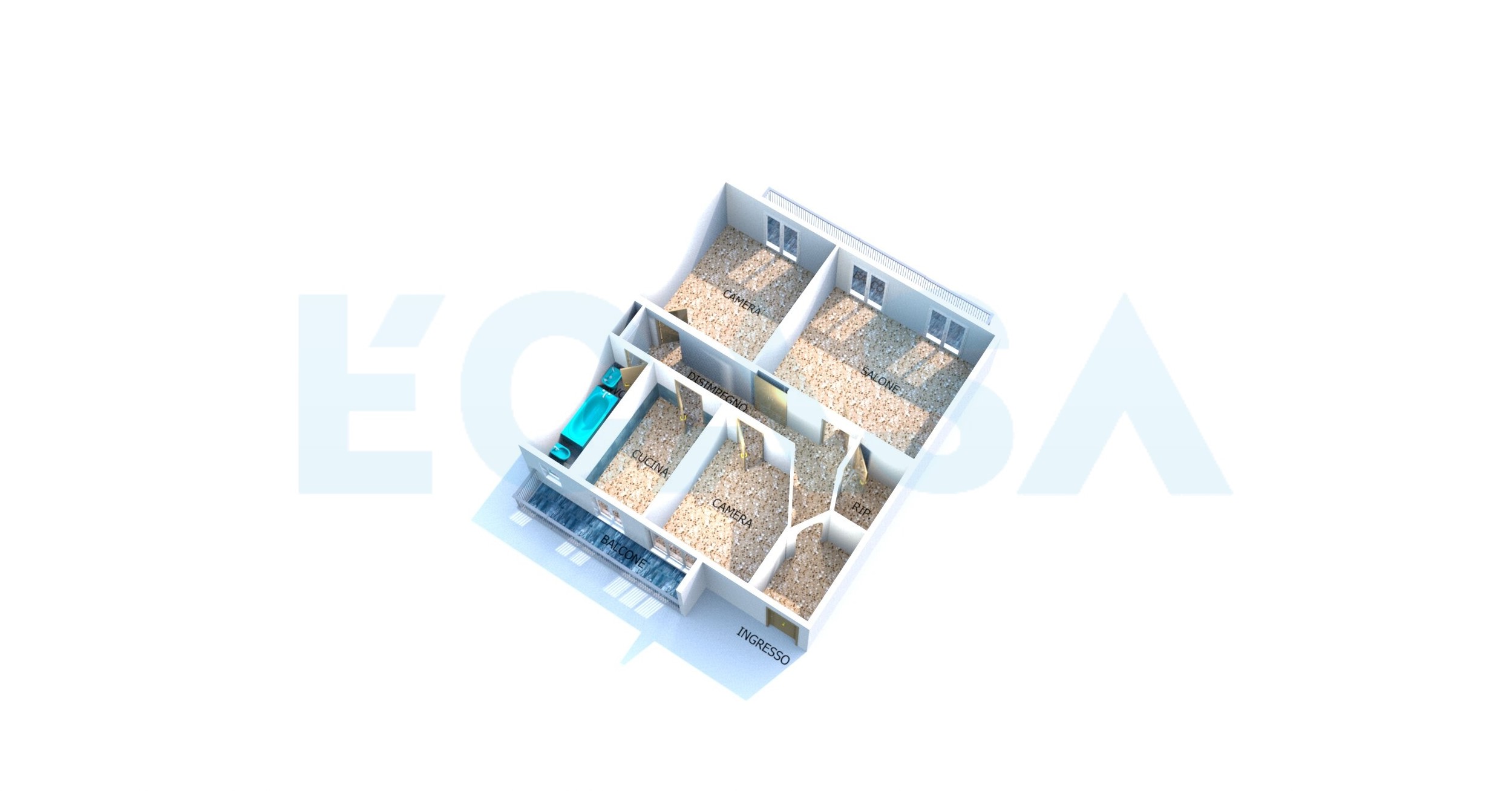 Planimetria 3D Stato attuale