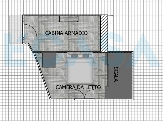 Planimetria 2D piano soppalcato
